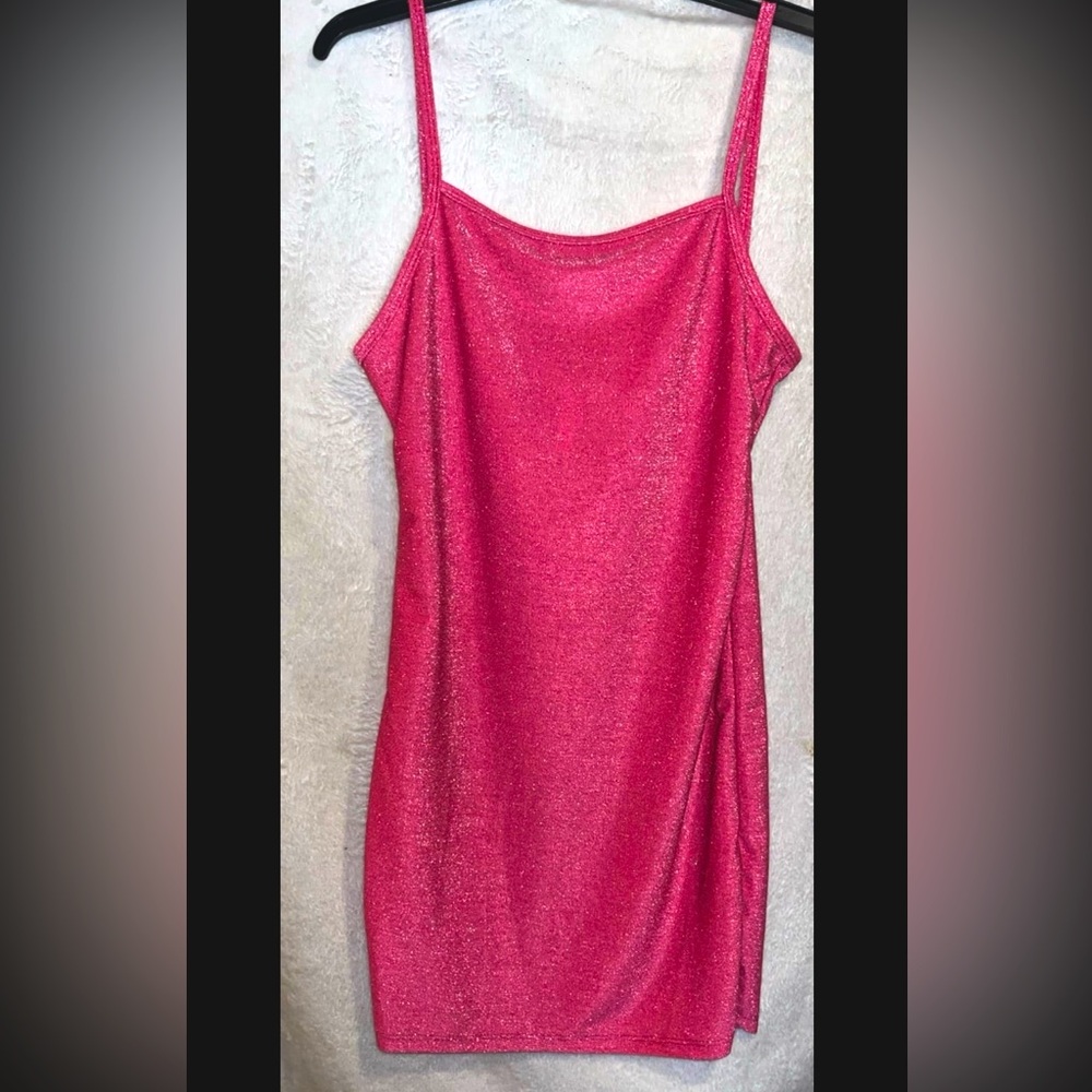 Pink Sparkly Mini Dress